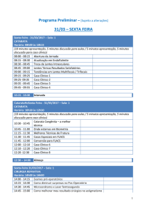 sexta feira - 8ª Jornada Paulista de Oftalmologia