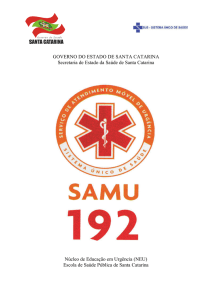 Apostila do SAMU SC - Governo do Estado de Santa Catarina