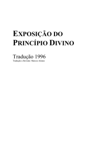 EXPOSIÇÃO DO PRINCÍPIO DIVINO