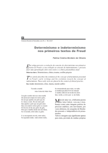 Determinismo e indeterminismo nos primeiros textos de Freud