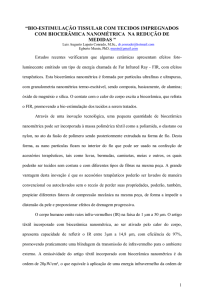 bio-estimulação tissular com tecidos impregnados com biocerâmica