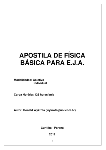 APOSTILA DE FÍSICA BÁSICA PARA E.J.A.