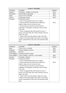 6º Ano A – 25/11/2011 DISCIPLINA ATIVIDADE ENTREGA