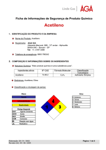 Acetileno - HO - Higiene Ocupacional