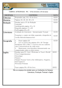 Ciências História Redação Geografia 1. Inglês