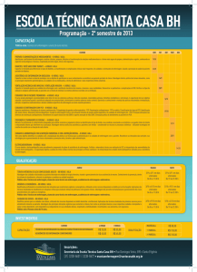 Cronograma - Cursos de capacitação e