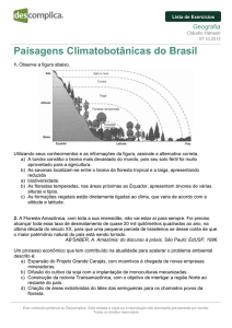 Paisagens Climatobotânicas do Brasil