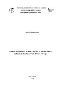 Controle do tabagismo: experiência vivida na Unidade Básica de