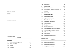 Multímetro digital MS8229 Manual De Utilizador Multímetro Digital