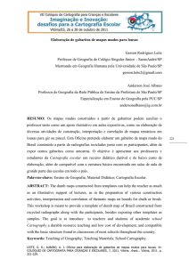 Elaboração de gabaritos de mapas mudos para lousas Gerson