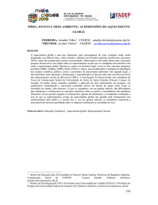 Mídia, Jovens e Meio Ambiente: as dimensões do aquecimento global