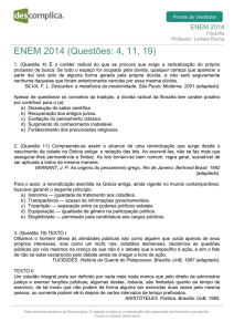 ENEM 2014 (Questões: 4, 11, 19)