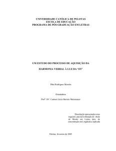 Um Estudo Do Processo De AquisiÃ§Ã£o Da