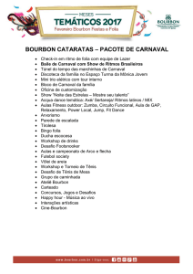 BOURBON CATARATAS – PACOTE DE CARNAVAL