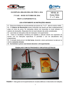 Prova Exp. Nível II - Sociedade Brasileira de Física