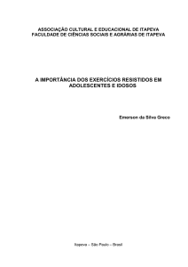 a importância dos exercícios resistidos em adolescentes e idosos