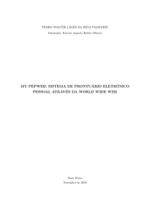 MY PEPWEB: SISTEMA DE PRONTUÁRIO ELETRÔNICO