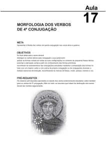 morfologia dos verbos de 4ª conjugação