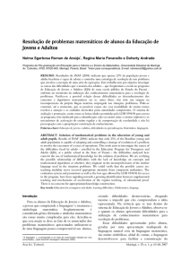 Resolução de problemas matemáticos de alunos da Educação de