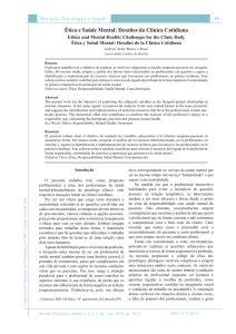 Ética e Saúde Mental: Desafios da Clínica Cotidiana