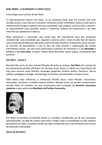 KARL MARX - UniSALESIANO