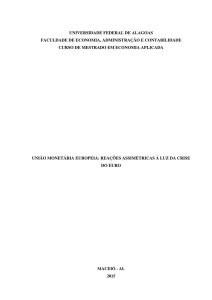 reações assimétricas à luz da crise do euro