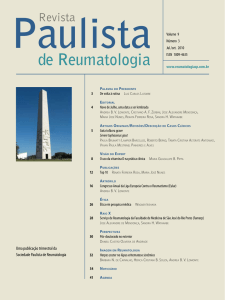 Julho/Setembro 2010 - Sociedade Paulista de Reumatologia