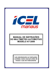 manual de instruções do multímetro automotivo modelo at-2000