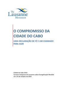 o compromisso da cidade do cabo - Rede Evangélica Nacional de