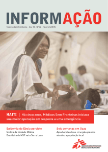 HAITI | Há cinco anos, Médicos Sem Fronteiras iniciava sua