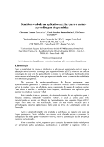 Semáforo verbal: um aplicativo auxiliar para o ensino