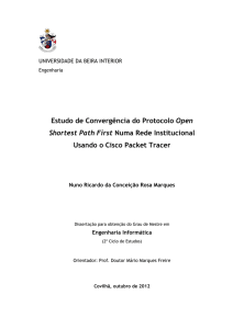 Estudo de Convergência do Protocolo Open Shortest Path First