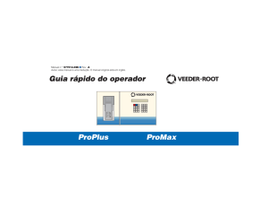 ProPlus ProMax Guia rápido do operador - Veeder-Root