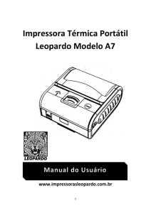 Manual de Instruçoes da Impressora A7 - Impressoras Leo