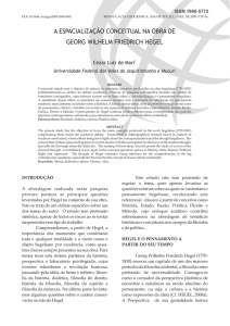 a espacialização conceitual na obra de georg wilhelm friedrich hegel