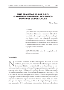 o normativismo irreal dos livros didáticos de português