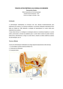 Injecção Directa de Dexametadona em Doentes Com Zumbidos