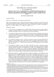 REGULAMENTO (UE) N.o 1126/2014 DA COMISSÃO