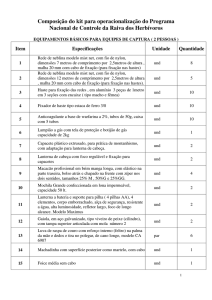 Kit controle populacional de morcegos