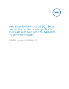 Virtualização do Microsoft SQL Server em equipamentos