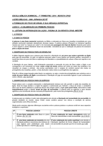 1T_2014_Lição 4_A Celebração da Primeira Páscoa
