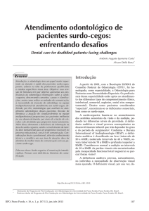 Atendimento odontológico de pacientes surdo-cegos