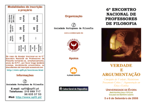 programa - Sociedade Portuguesa de Filosofia