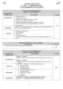 Manual de Conteúdo Programático 8º ano