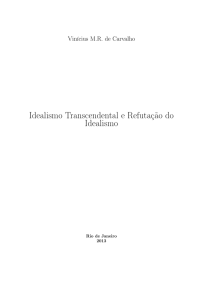 Idealismo Transcendental e Refutação do Idealismo