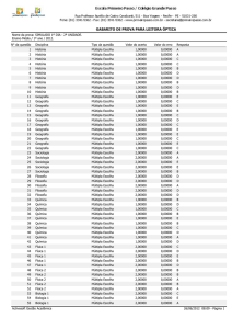 gabarito de prova para leitora óptica