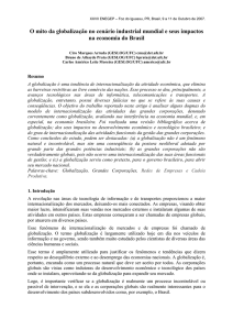 O mito da globalização no cenário industrial mundial e seus