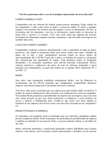 “Um breve panorama sobre o uso de tecnologias empresariais em