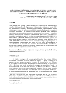 análise de conteúdos em coleções de sistemas apostilados de