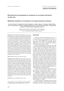 Rinotomia dorsal empregada no tratamento de carcinoma intranasal